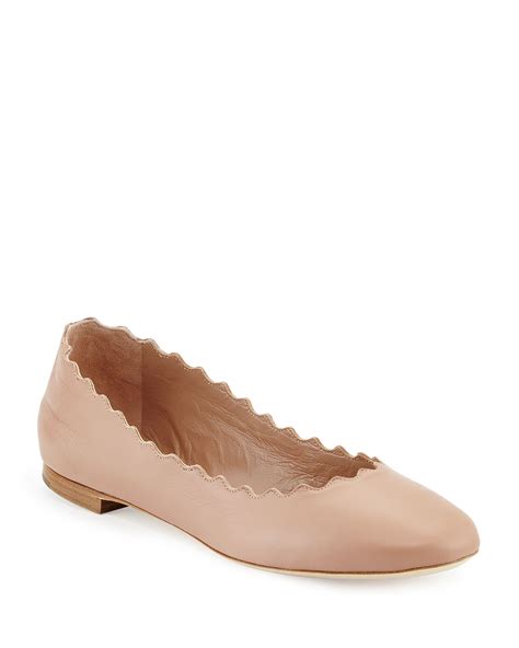 chloe leather ballet flats|chloe clearance flats.